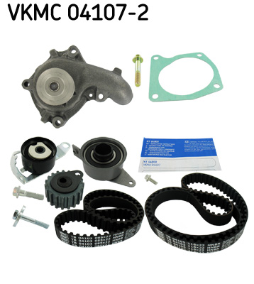 SKF VKMC 04107-2 Pompa acqua + Kit cinghie dentate